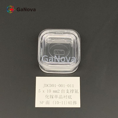 5x10mm2 SP-Face 10-11 Un-Doped N-Type Free-Standing GaN Single Crystal Substrate with TTV ≤ 10µm Resistivity 0.05 Ω·cm