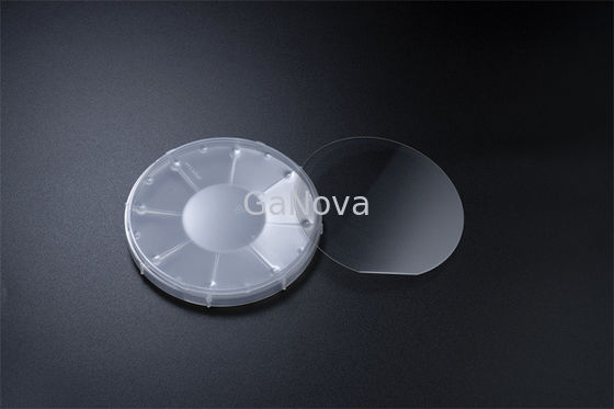 100mm 4 Inch Blue LED GaN Epitaxial Wafer On Sapphire SSP Thickness 5um - 6um