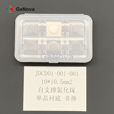 10*10.5mm2 GaN Single Crystal Substrate C Plane (0001) Off Angle Toward M-Axis 0.35 ±0.15°