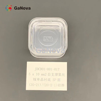 5*10mm2 SP-Face Un-Doped N-Type Free-Standing GaN Single Crystal Substrate 20-21 / 20-2-1 10mm2 Resistivity 0.05 Ω·cm